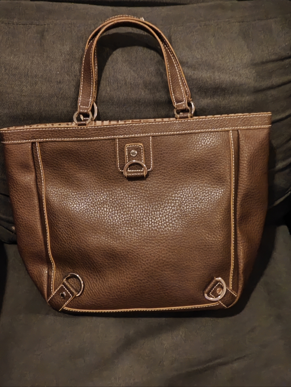 Tommy Hilfiger Leather Tote Bag EUC